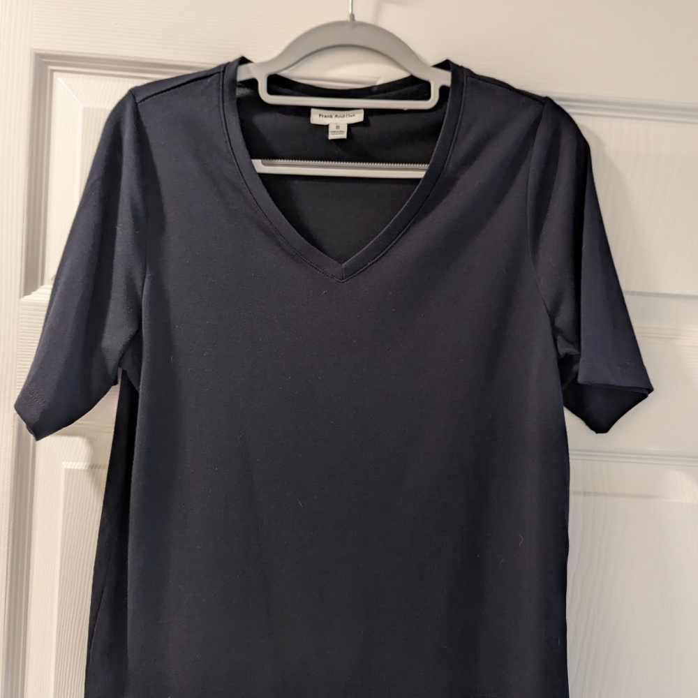 Ralph Lauren Black V-Neck Short Sleeve Tee